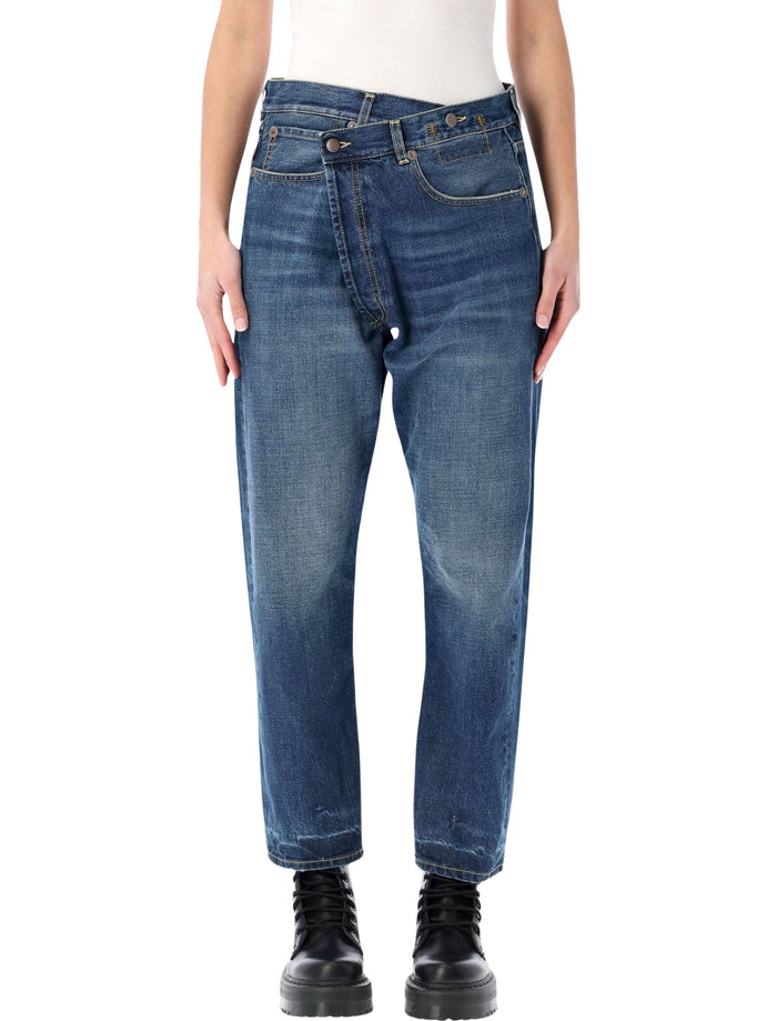 R13 – Crossover Jean Oasis Blue Cotton