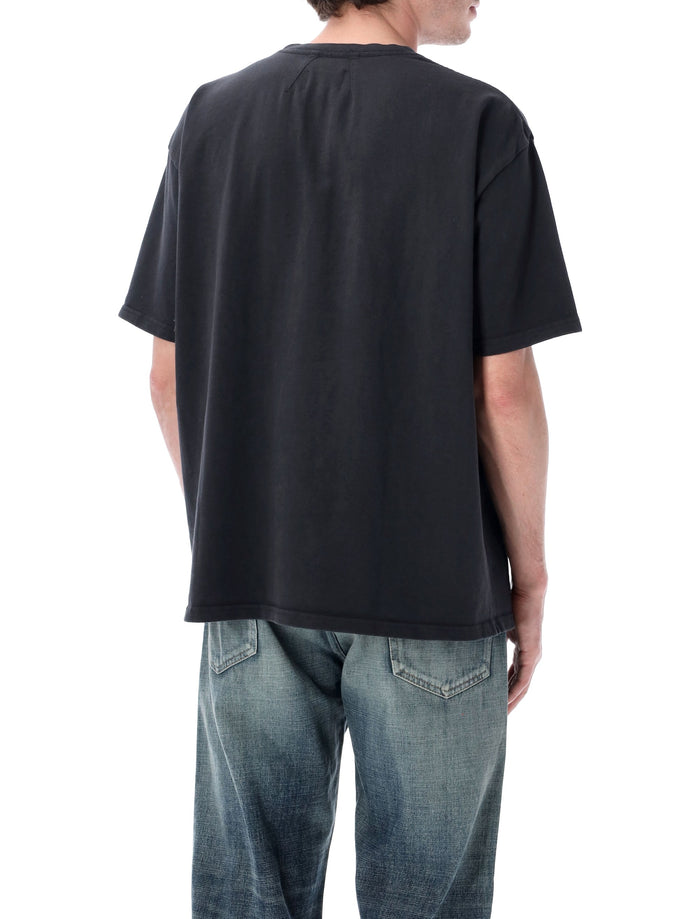 Rhude Rossa Cotton T-Shirt Vintage Black Tshirt