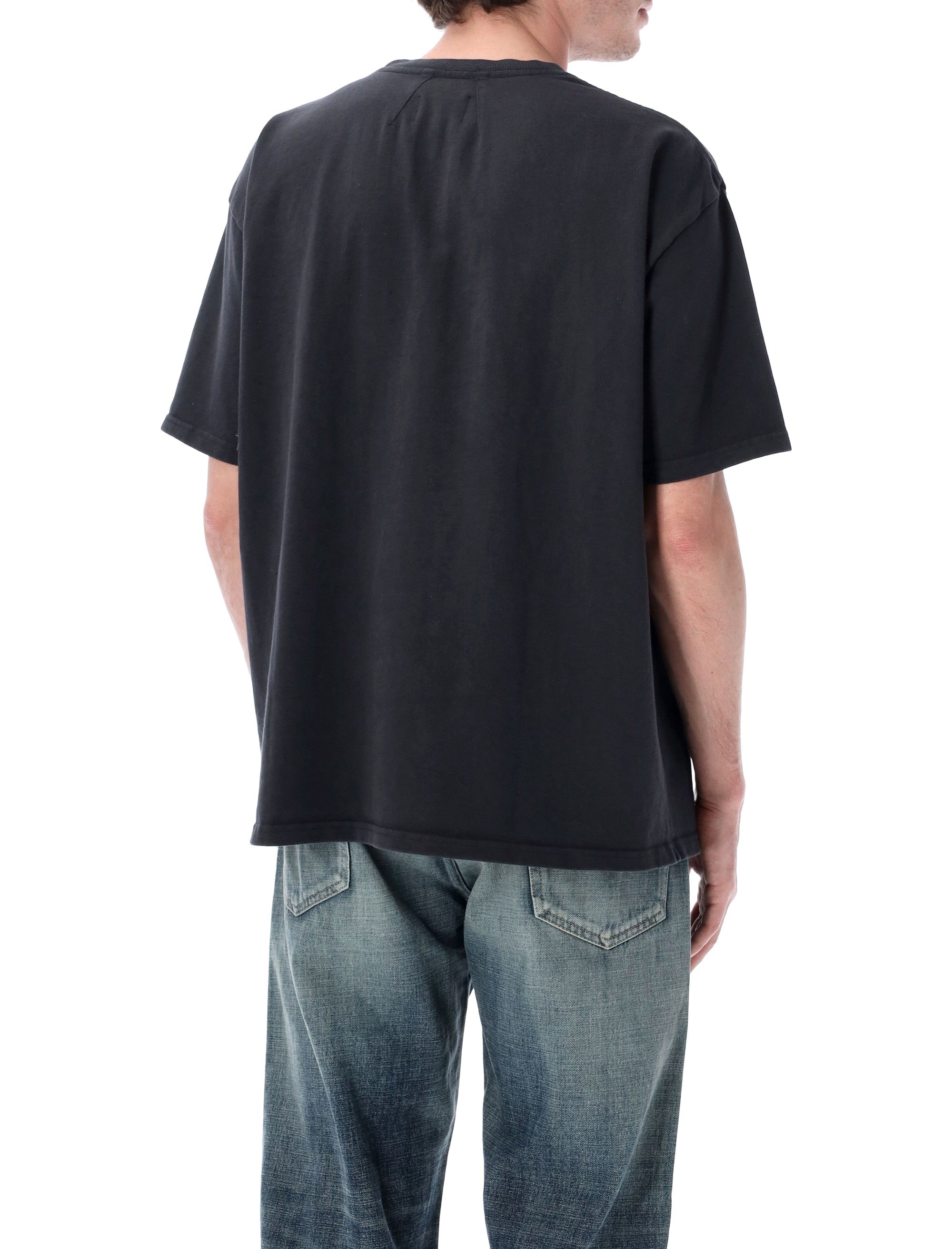 Rhude Rossa Cotton T-Shirt Vintage Black Tshirt