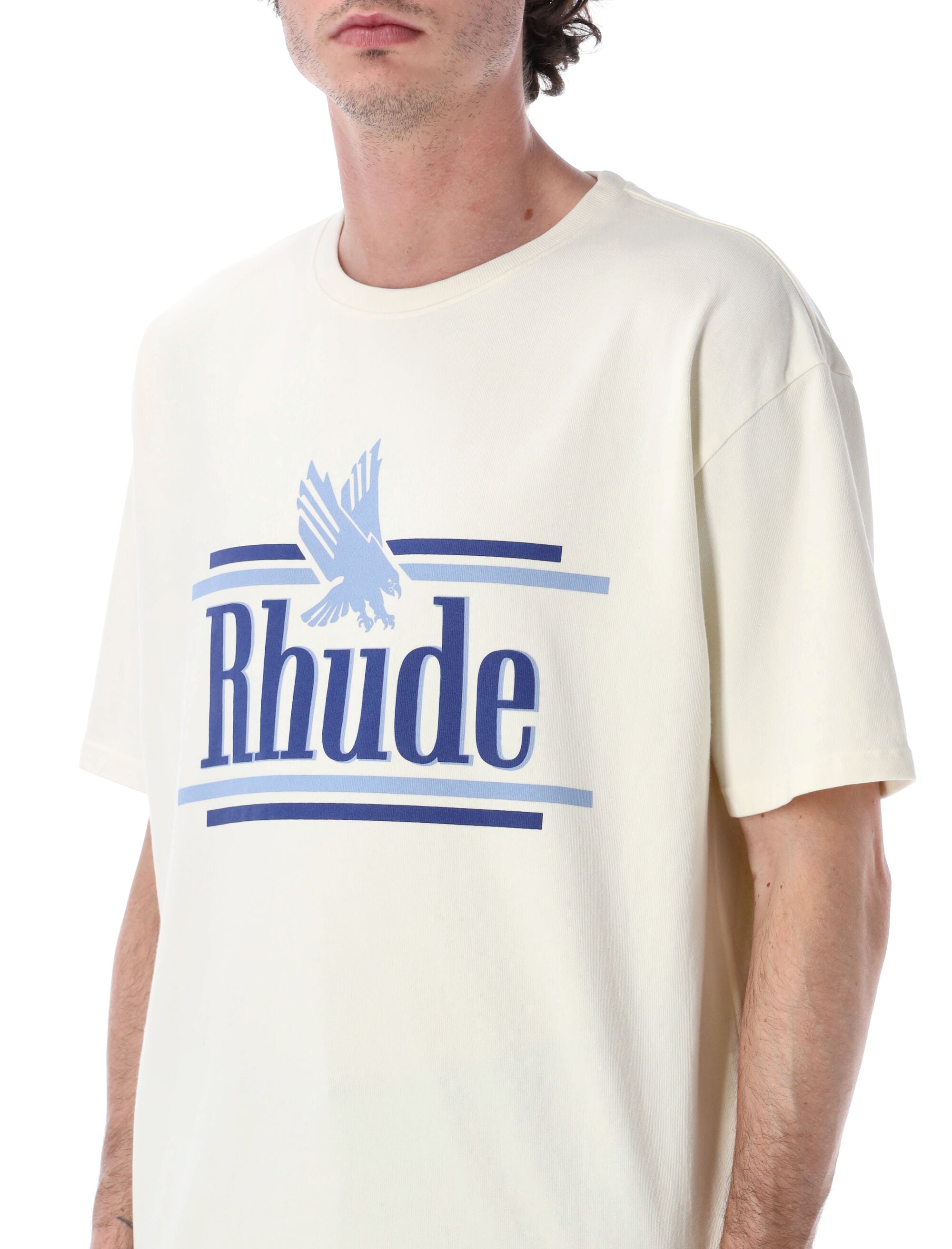 Rhude Rossa Cotton T-Shirt Vintage White Tshirt