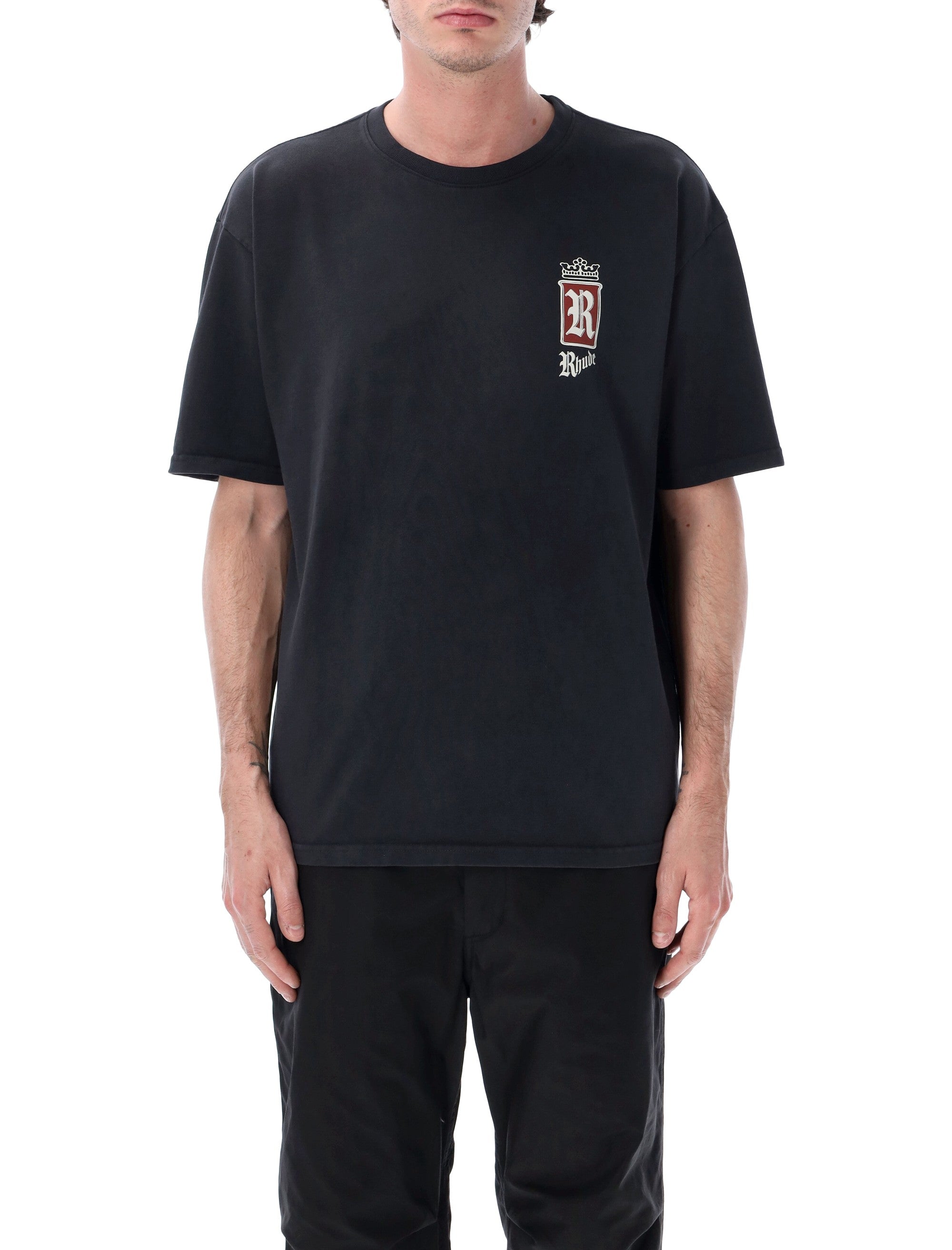 Rhude Fumar 91 T-Shirt Vintage Black Cotton Tshirt