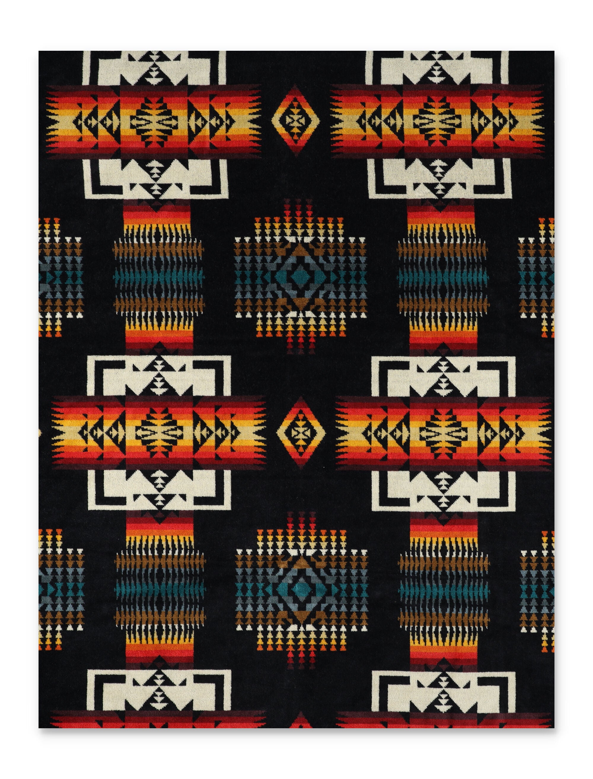 Pendleton Black Jacquard Spa Towel Cotton