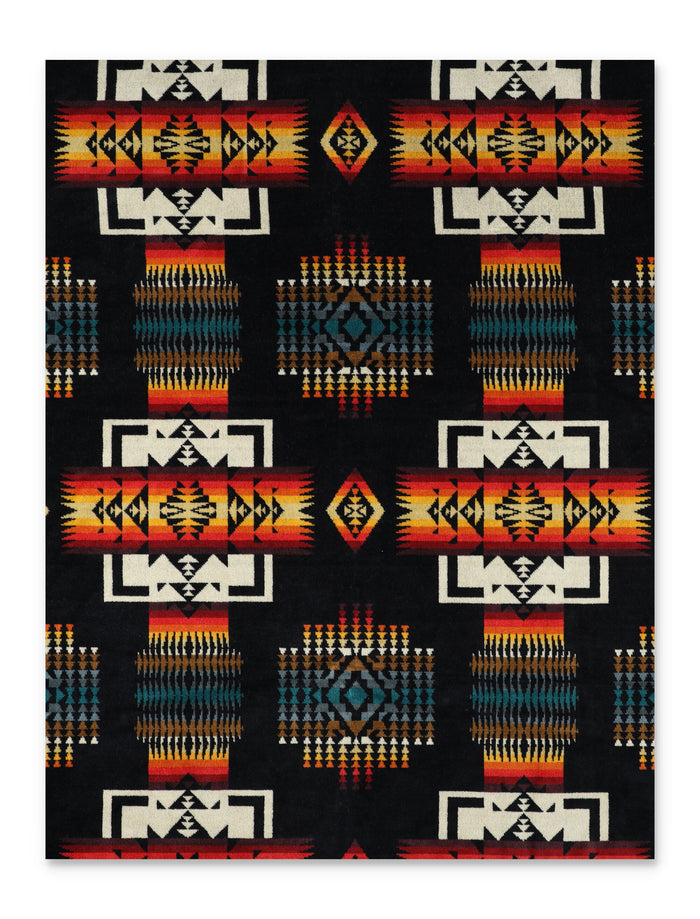 Pendleton Black Jacquard Spa Towel Cotton