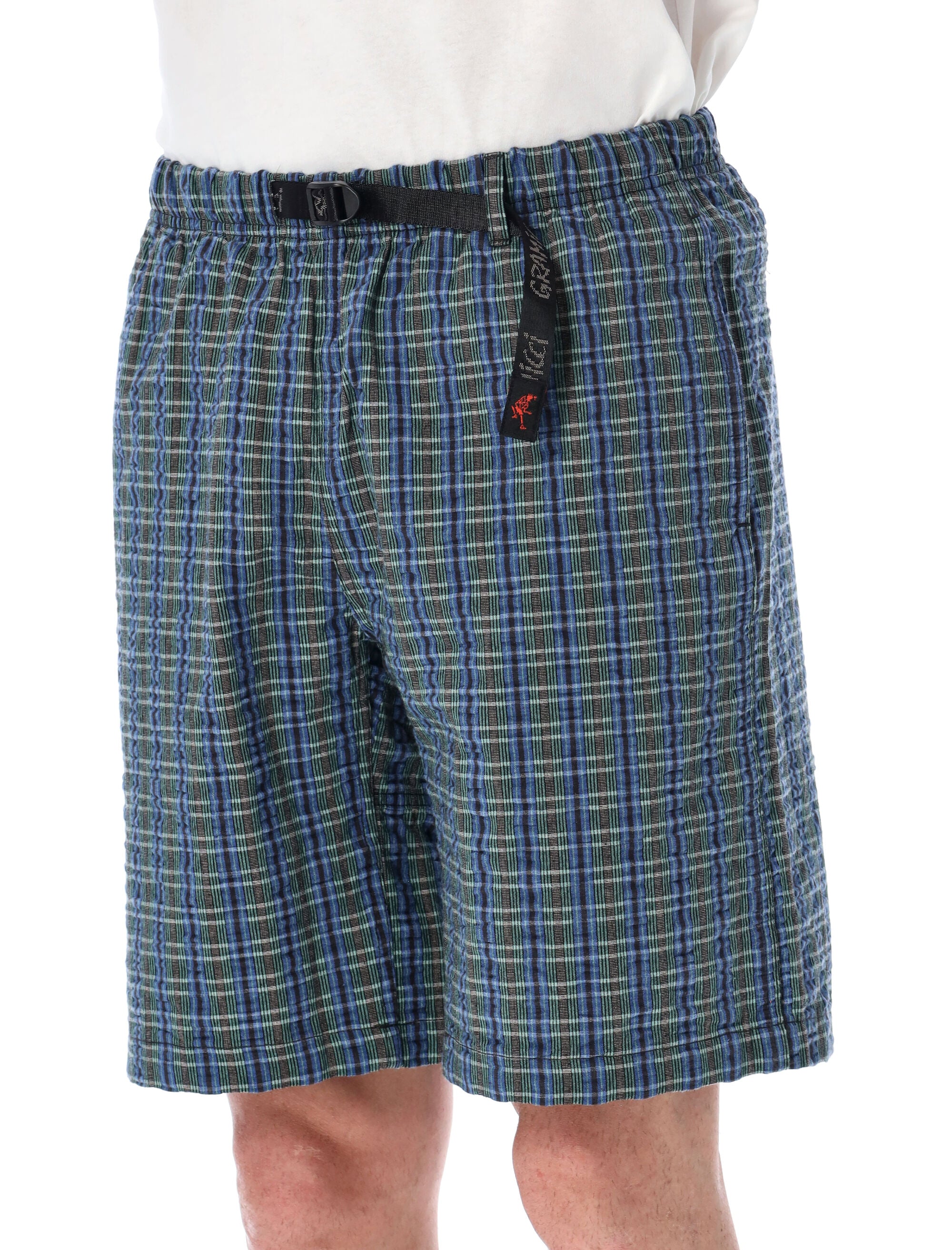 Gramicci Plaid Seersucker O.g. Shorts Multi Stripe Cotton