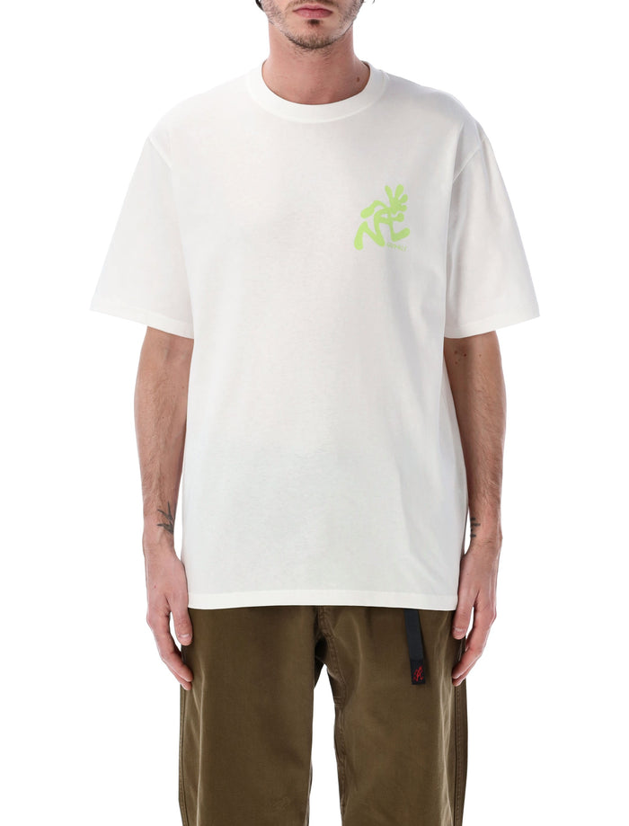 Gramicci Running Man Logo Cotton T-Shirt White Tshirt