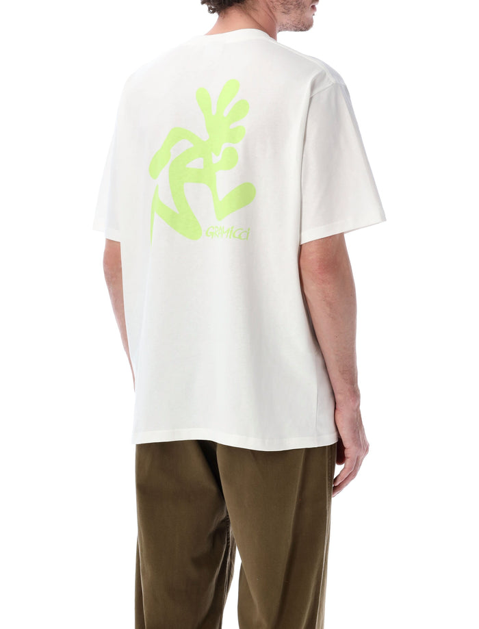 Gramicci Running Man Logo Cotton T-Shirt White Tshirt