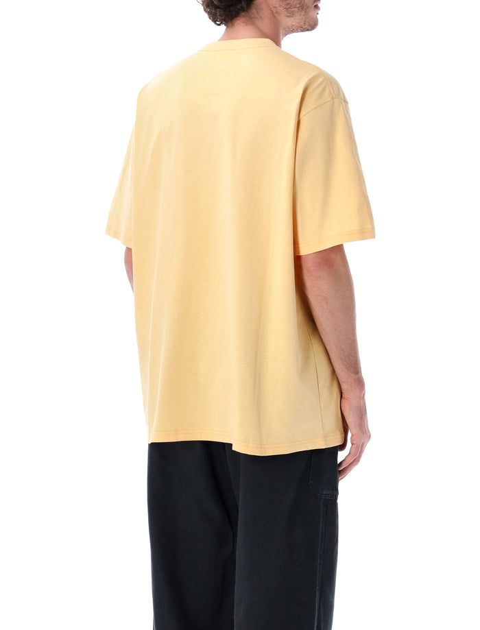 Gramicci Turtle Logo Printed T-Shirt Mango Cotton Tshirt