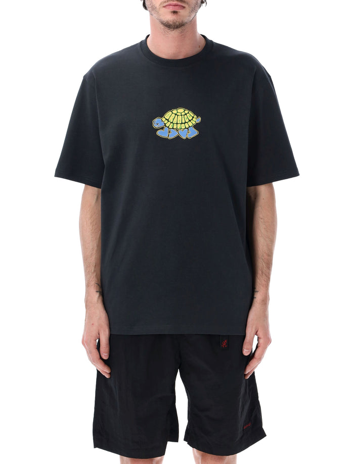 Gramicci Turtle Logo Printed T-Shirt Vintage Black Cotton Tshirt