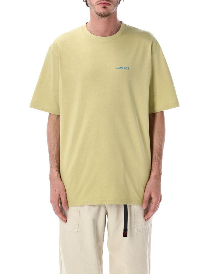 Gramicci Ice Sculpture Cotton T-Shirt Lime Tshirt
