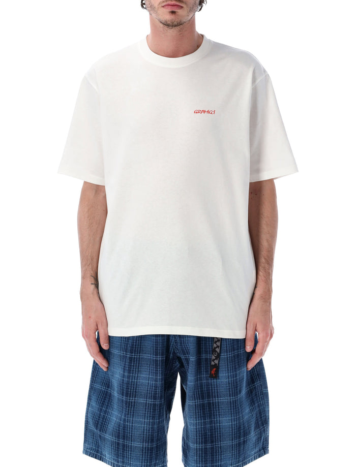 Gramicci Ice Sculpture Cotton T-Shirt White Tshirt