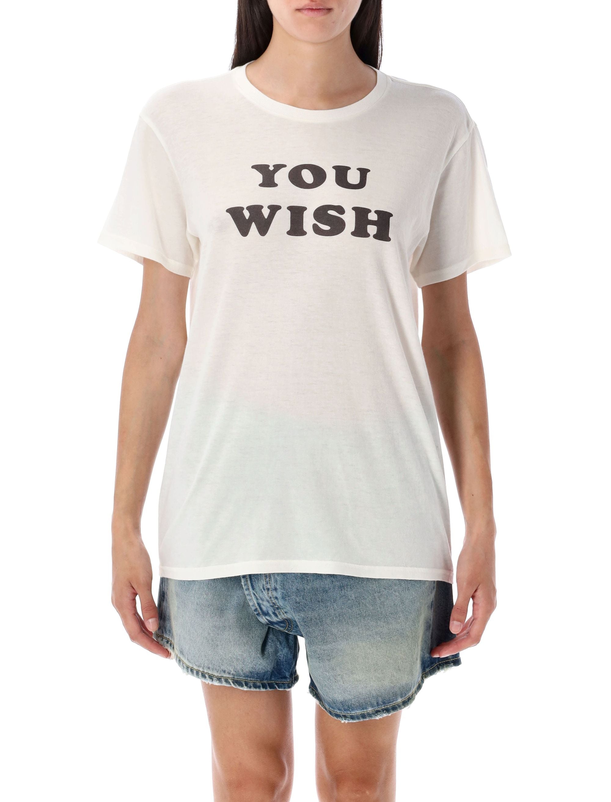 You Wish Boy t-shirt Ecru Cotton