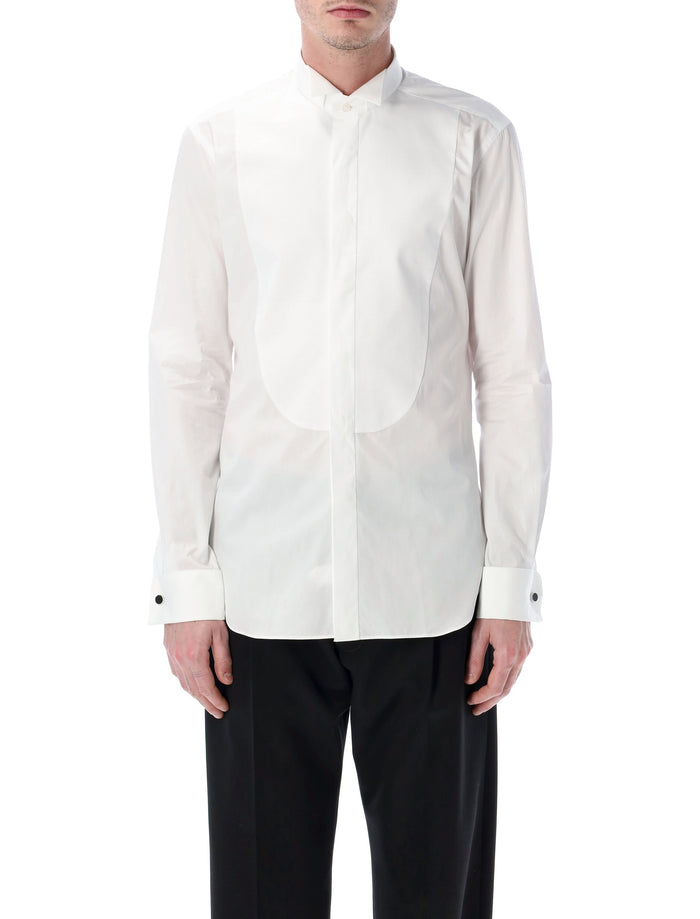 Xacus white plastron formal shirt Cotton