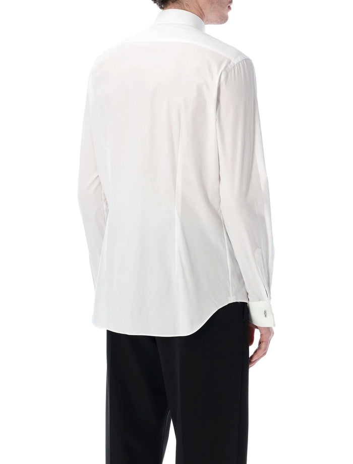 Xacus white plastron formal shirt Cotton