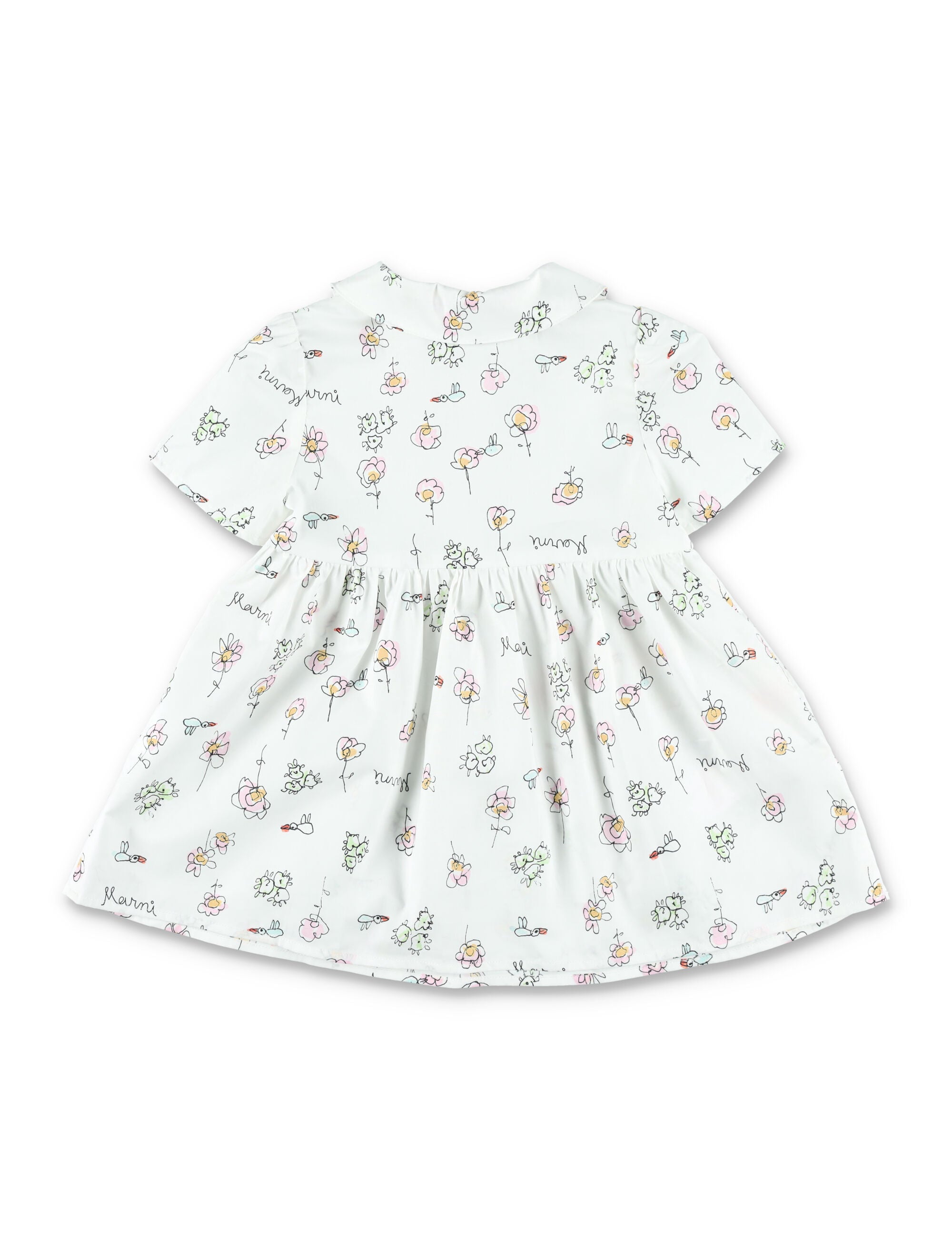 Marni floral baby dress White Cotton