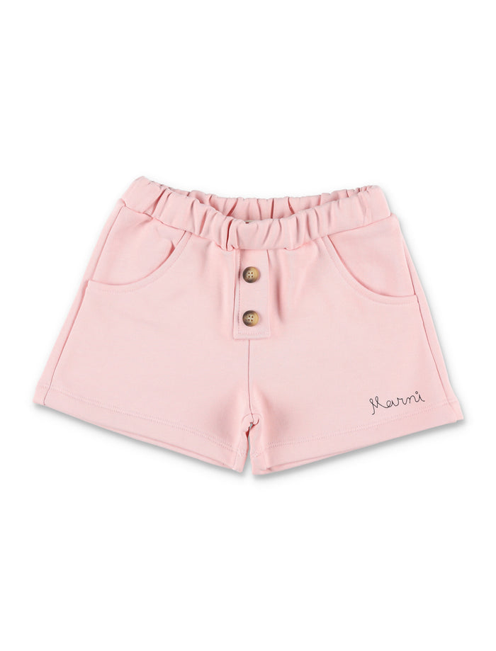 Marni pink jersey shorts for newborn Rose Cotton