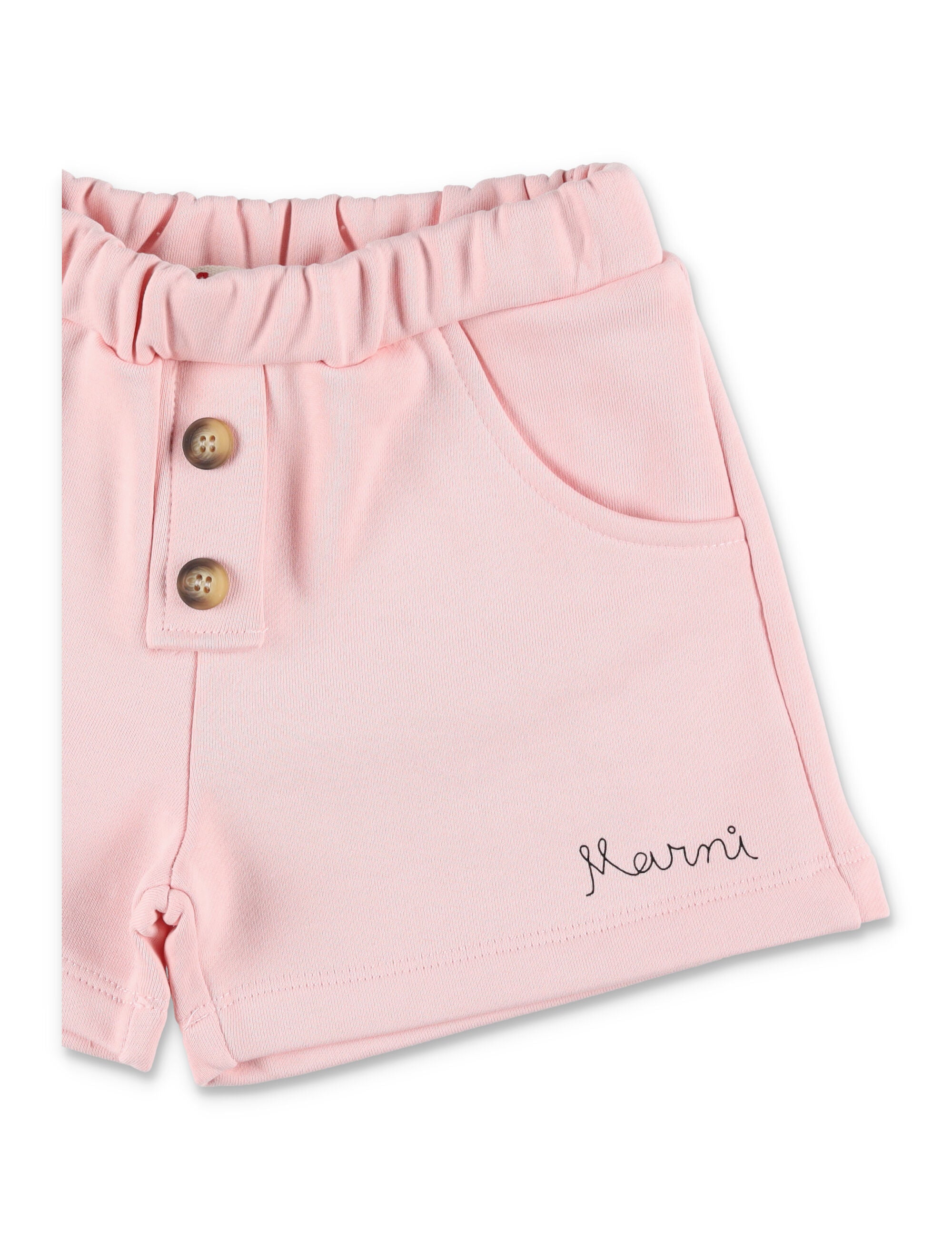 Marni pink jersey shorts for newborn Rose Cotton