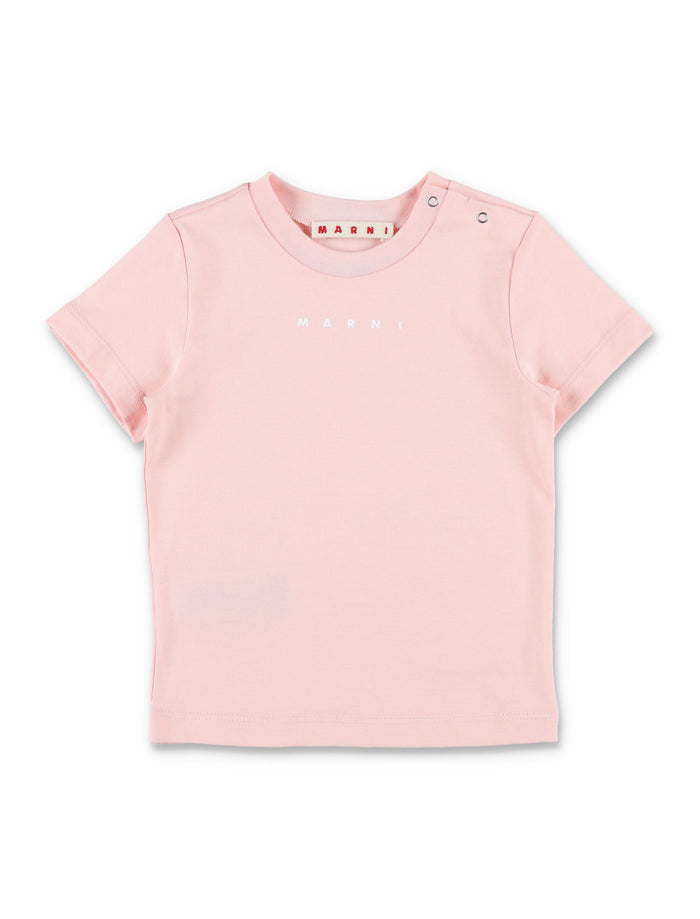 Marni baby logo t-shirt Pink Cotton
