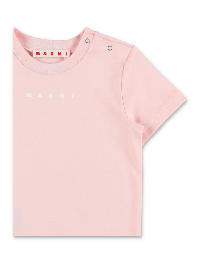 Marni baby logo t-shirt Pink Cotton