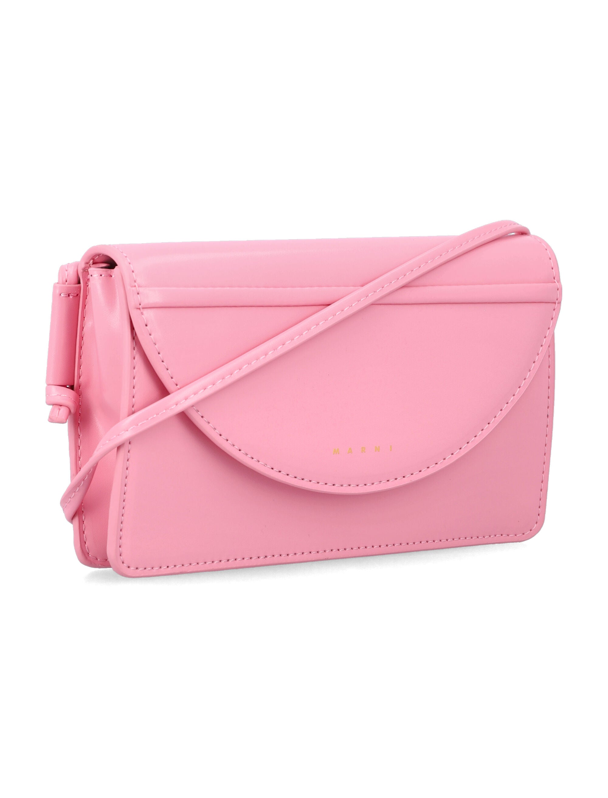 Mini eco leather girls bag Pink Polyester Lining Shoulder