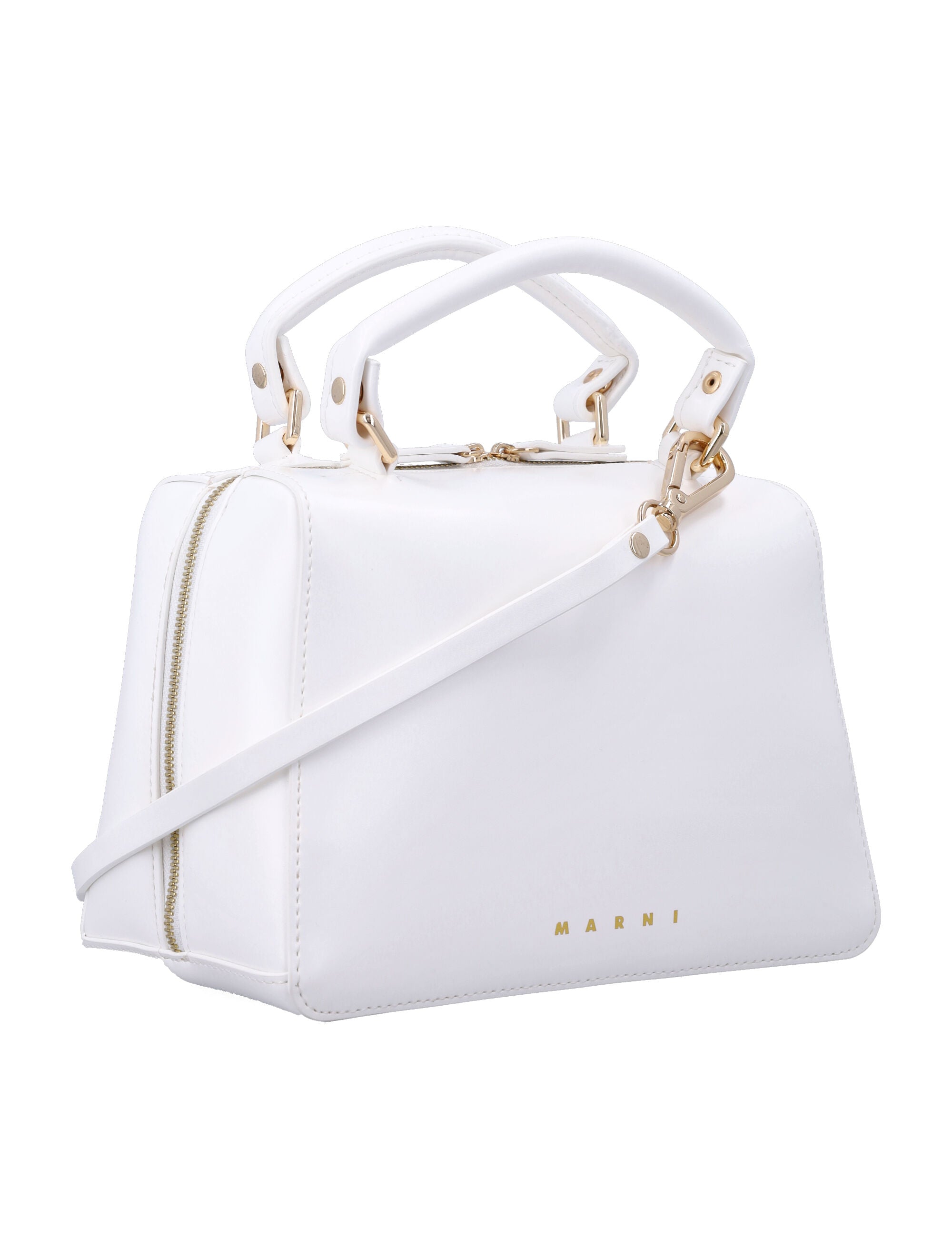 Marni eco leather girls School bag White Polyester Lining Tote