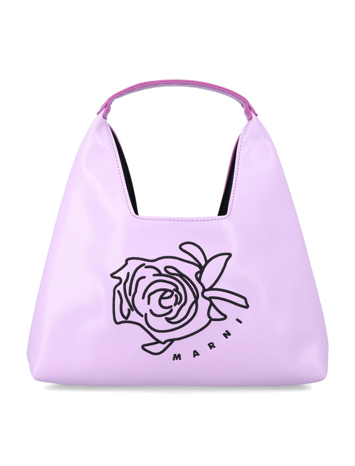 Marni two-tone girls bag Lilac Polyester Lining Tote