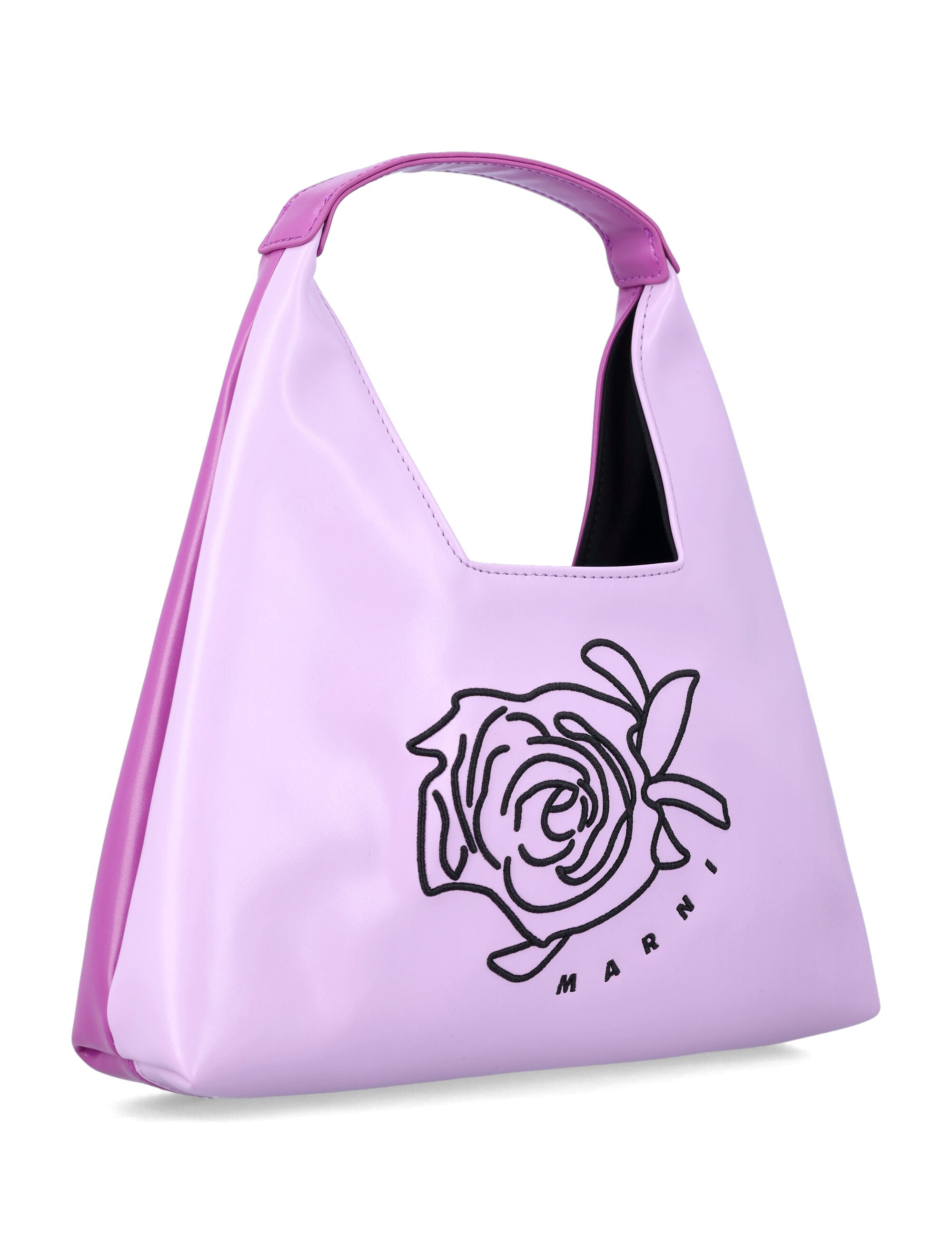Marni two-tone girls bag Lilac Polyester Lining Tote