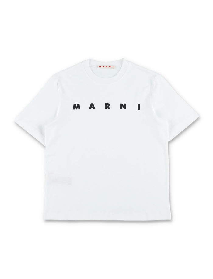 Marni kids logo t-shirt White Cotton