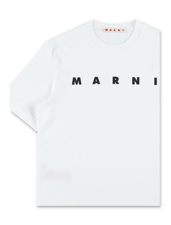 Marni kids logo t-shirt White Cotton