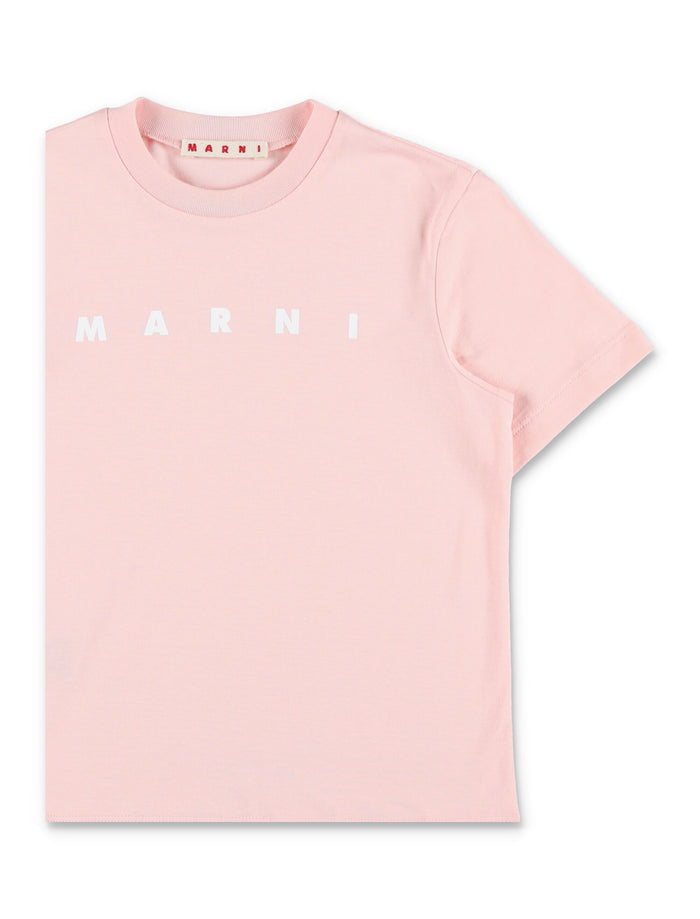 Marni kids logo t-shirt Pink Cotton