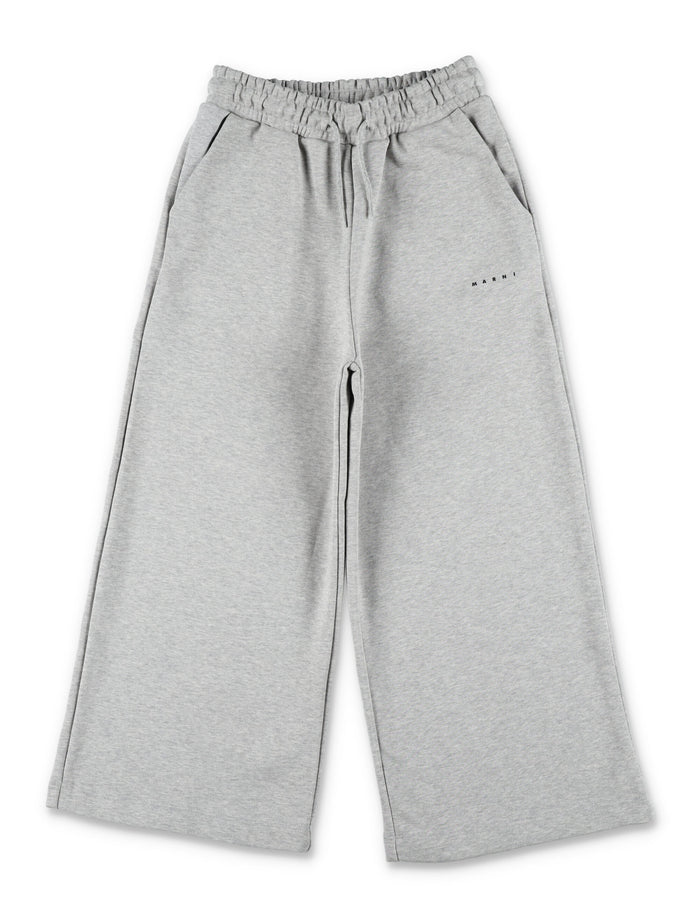 Marni cotton sweatpants for kids Grey
