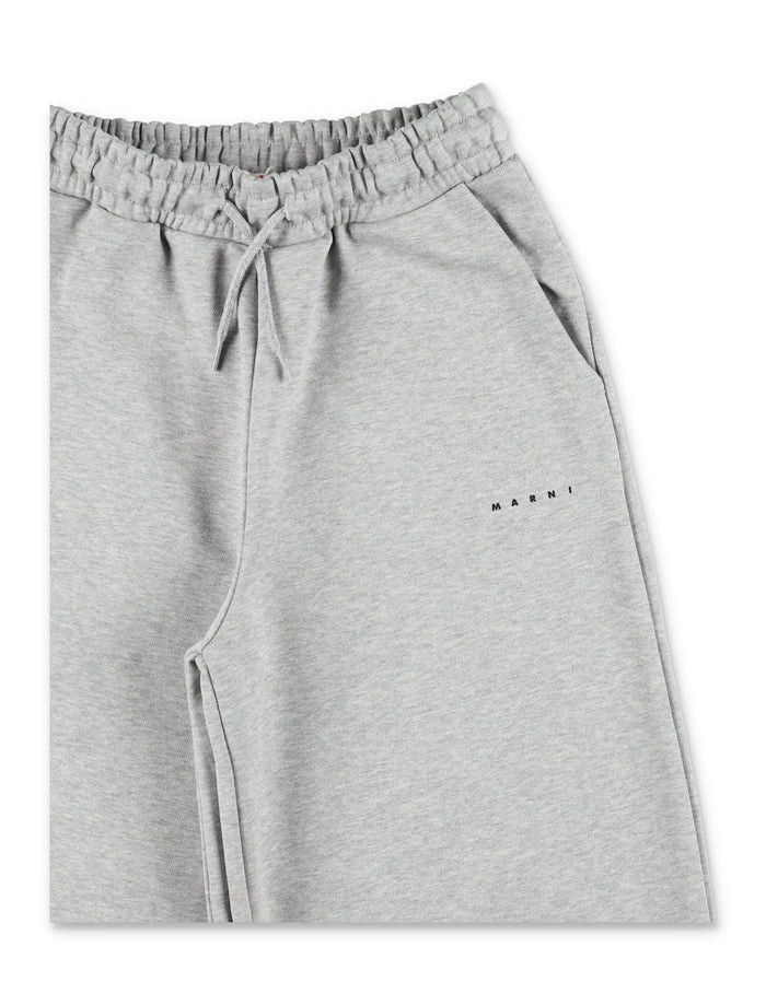 Marni cotton sweatpants for kids Grey