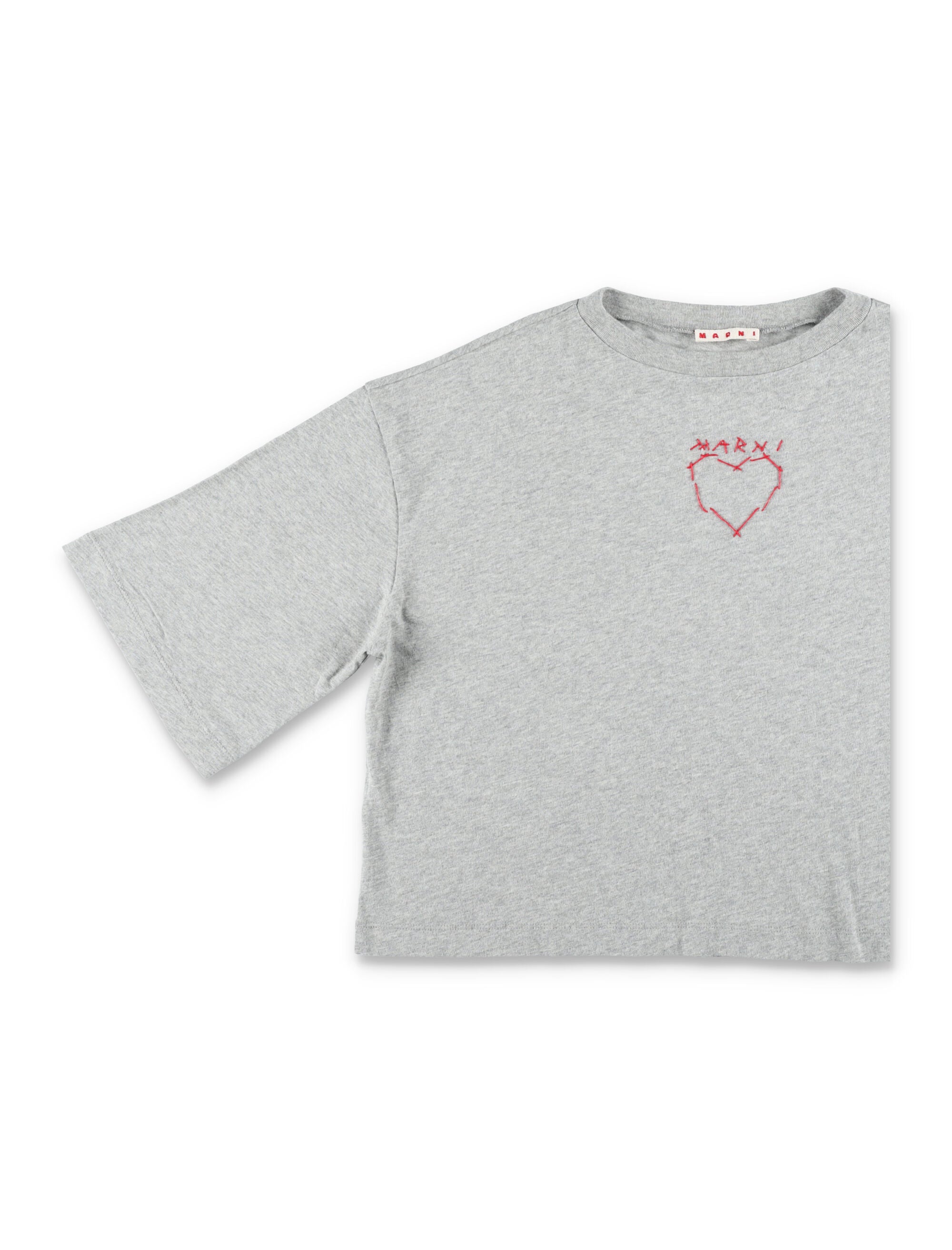 Marni girls cropped t-shirt Grey Cotton