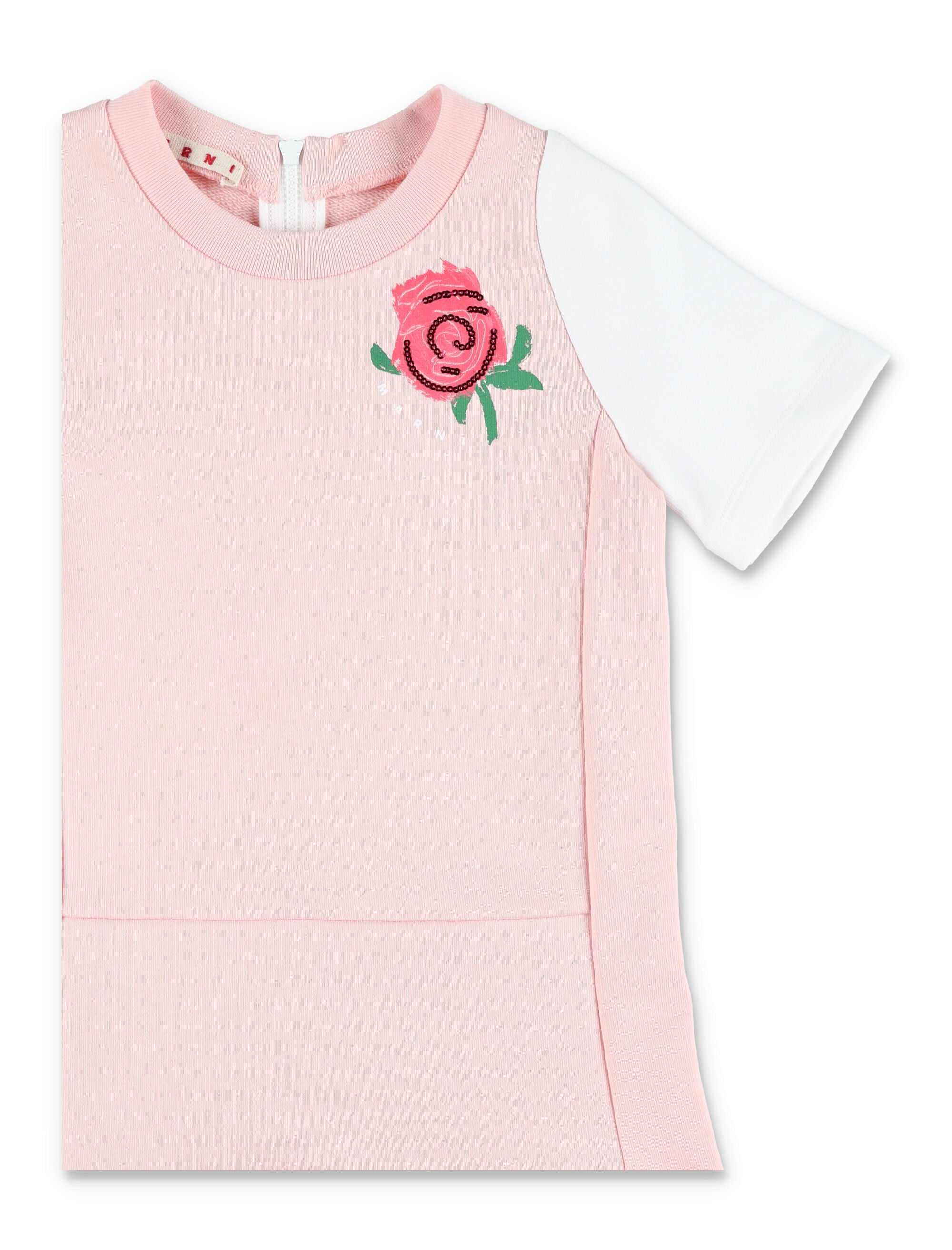 Marni jersey dress with rose for girls Cotton