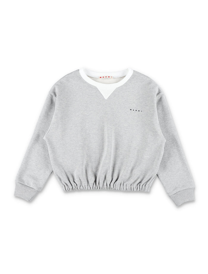 Marni Cotton Sweatshirt For Kids Grey