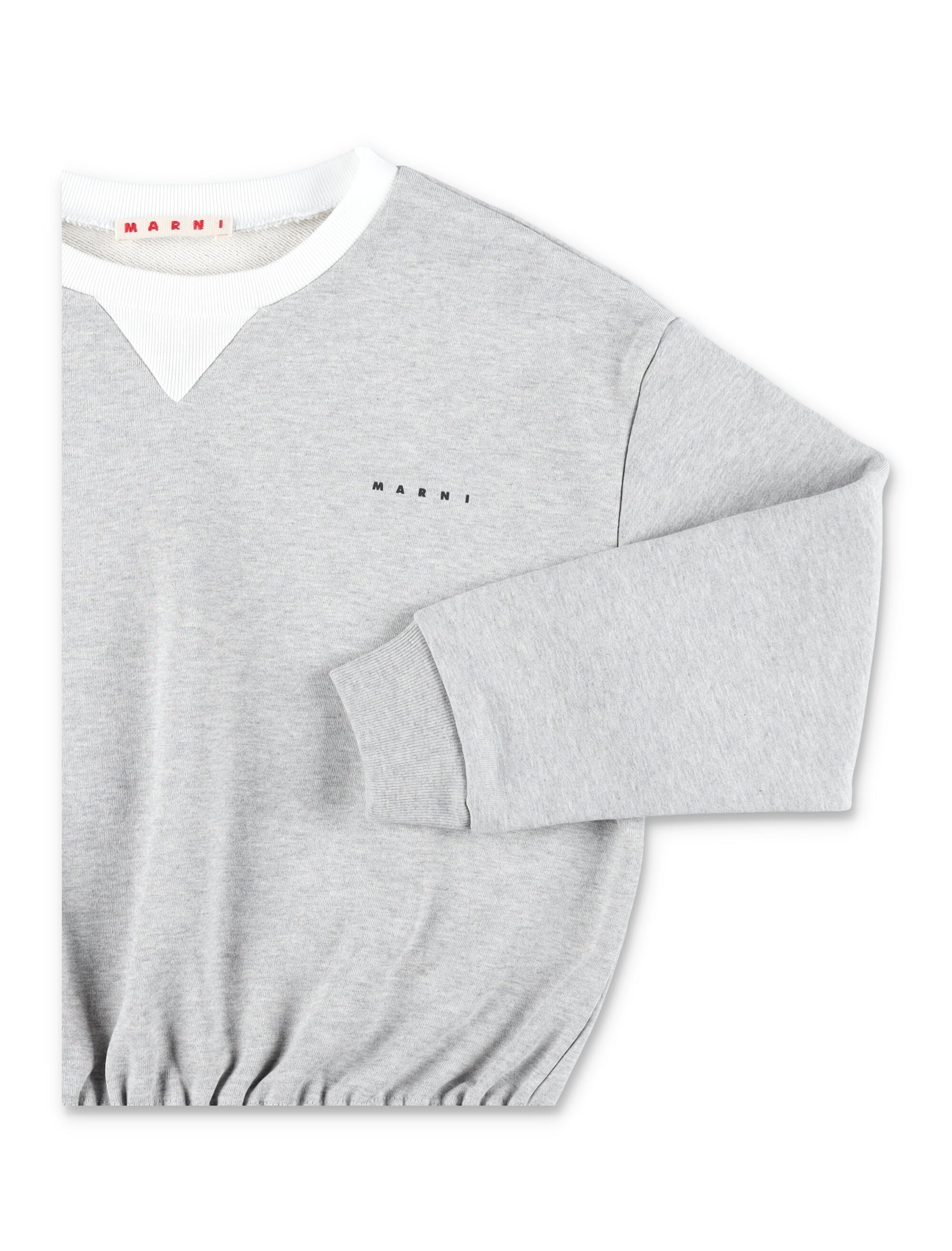 Marni cotton sweatshirt for kids Grey