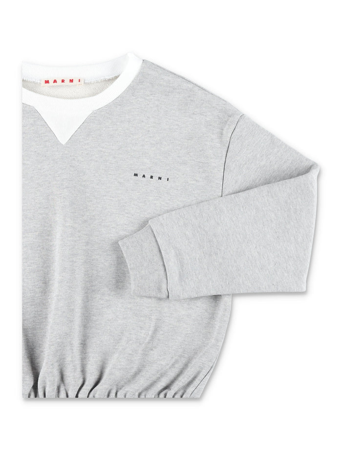 Marni Cotton Sweatshirt For Kids Grey