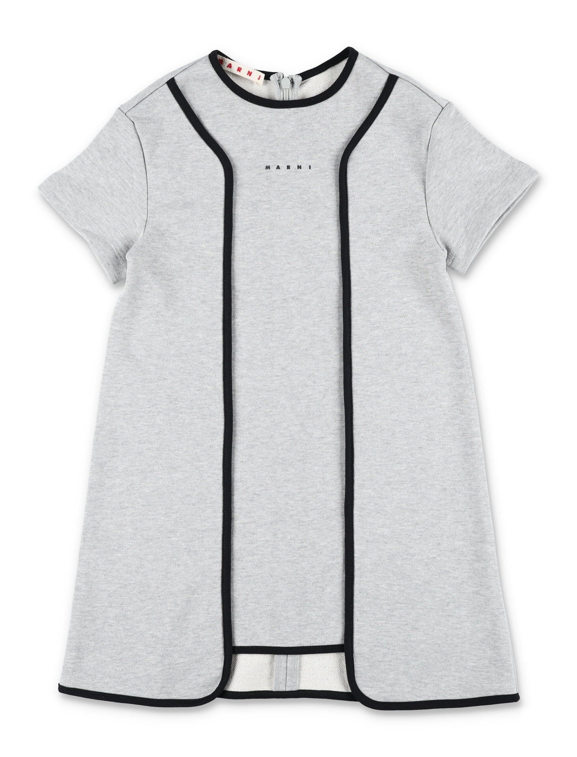 Marni cotton kids sweatdress Grey Dress