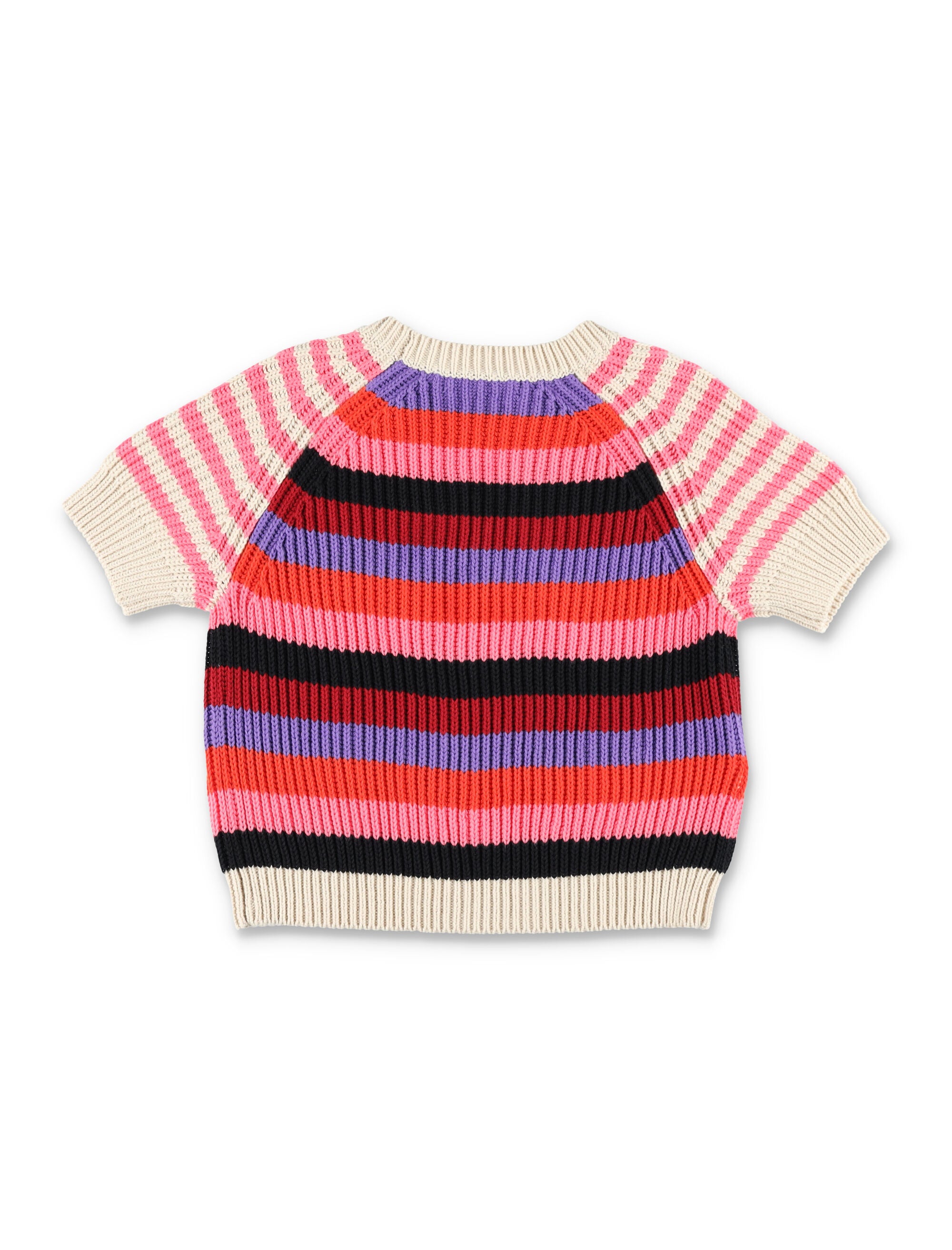 Marni cotton striped sweater for girls Multi