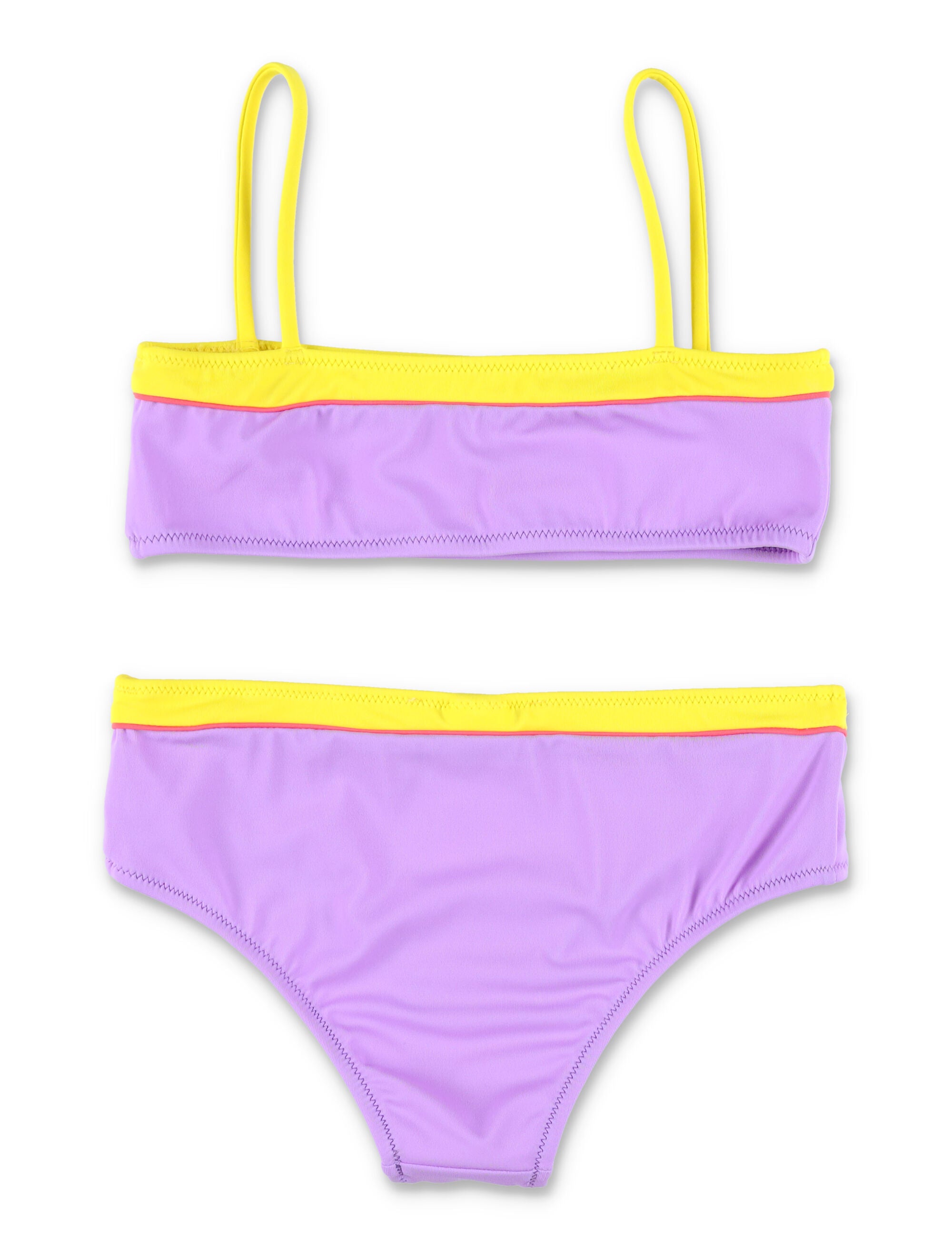 Marni bikini with contrast edges for girls Lilla Nylon