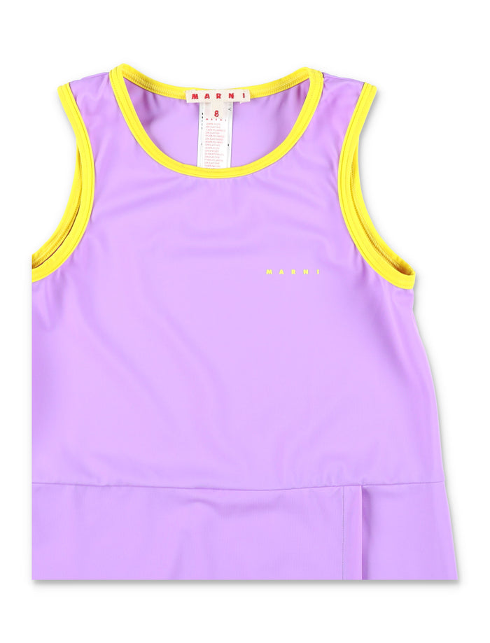 Marni Beach Dress For Girls Lilla Nylon