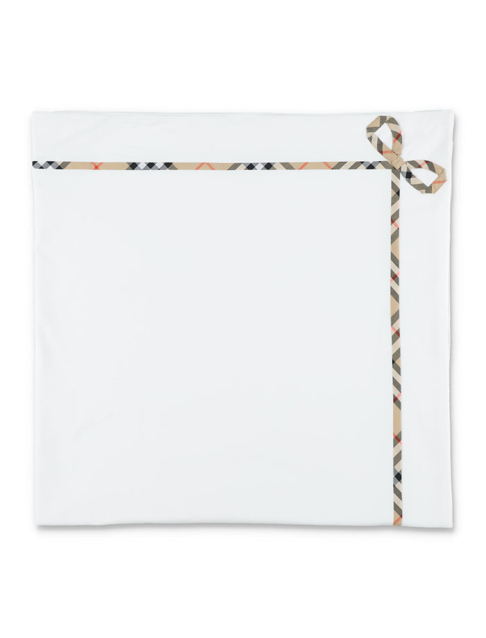 Burberry Check baby blanket White Cotton