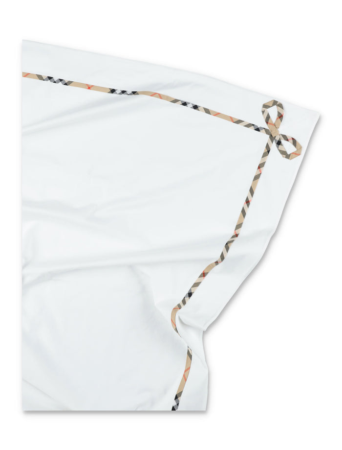 Burberry Check baby blanket White Cotton