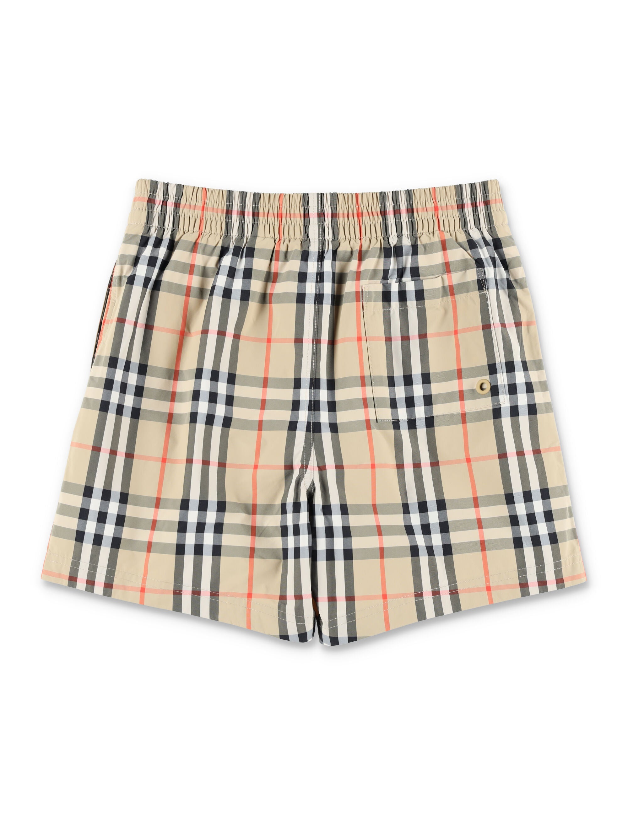 Burberry Check swim shorts for kids Sand Ip Polyamide Swimwear