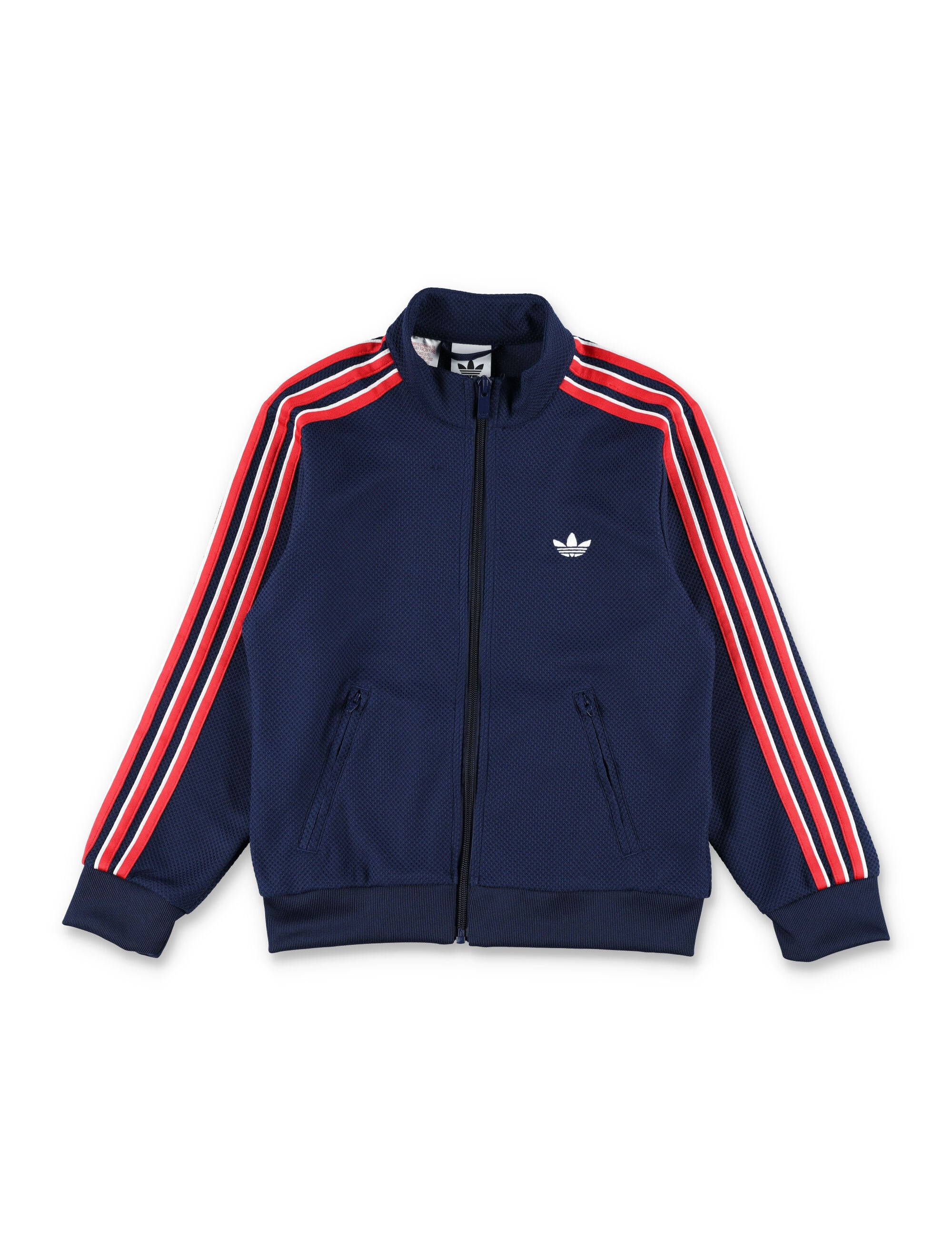 Adidas Originals zip-up jacket in blue Night Indigo Recycled Polyester Sweatshirt