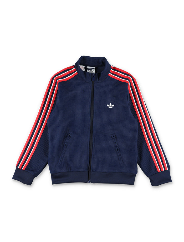 Adidas Originals zip-up jacket in blue Night Indigo Recycled Polyester Sweatshirt