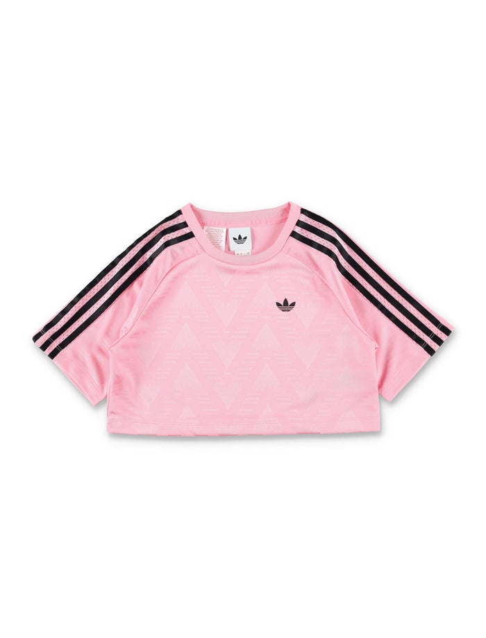 Adidas Originals pink cropped t-shirt for kids Light Polyster Tshirt