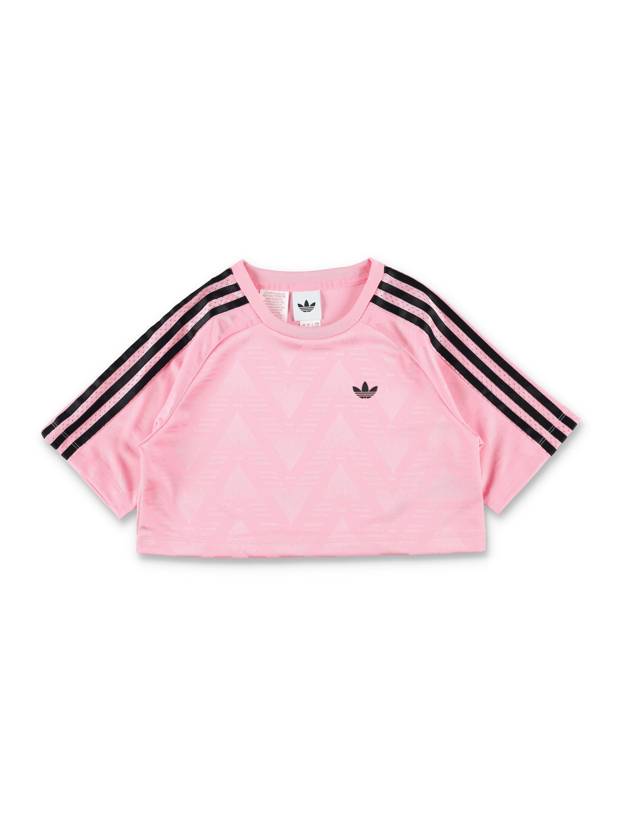 Adidas Originals pink cropped t-shirt for kids Light Polyster Tshirt