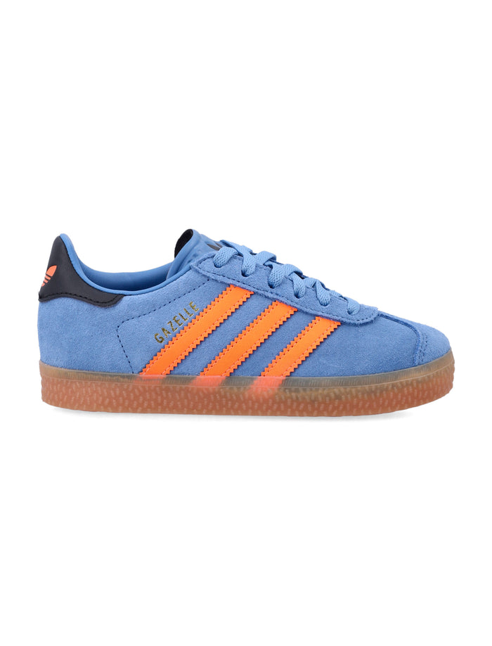 Adidas Gazelle kids suede sneakers Blue/orange Upper