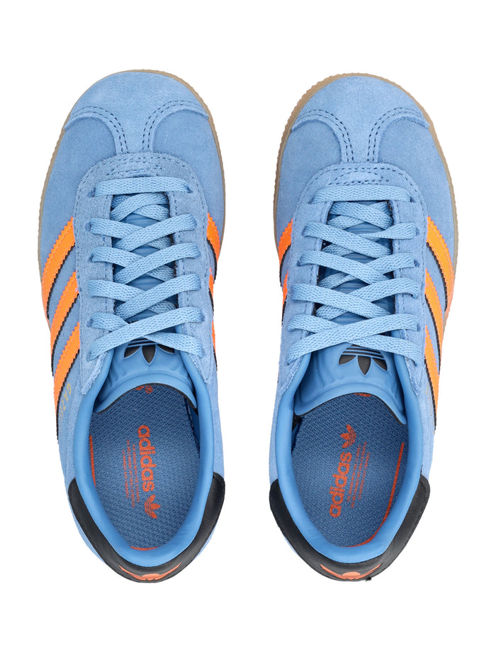 Adidas Gazelle kids suede sneakers Blue/orange Upper