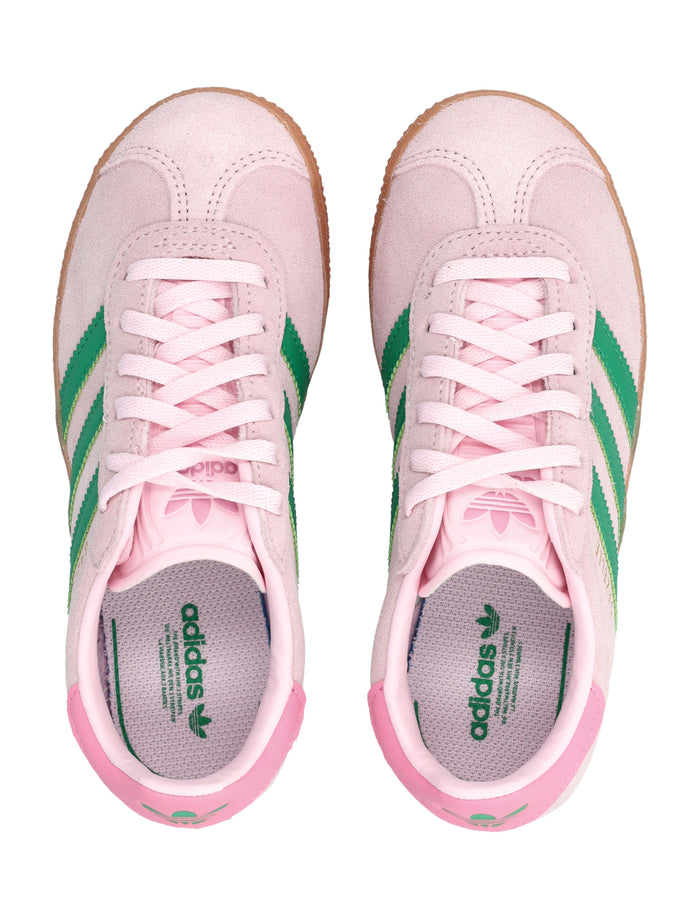 adidas Gazelle suede kids sneakers Pink/green Upper